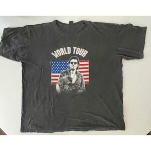 Bruce Springsteen The Rising World Tour T-Shirt Mens XXL Gray Garment Dyed